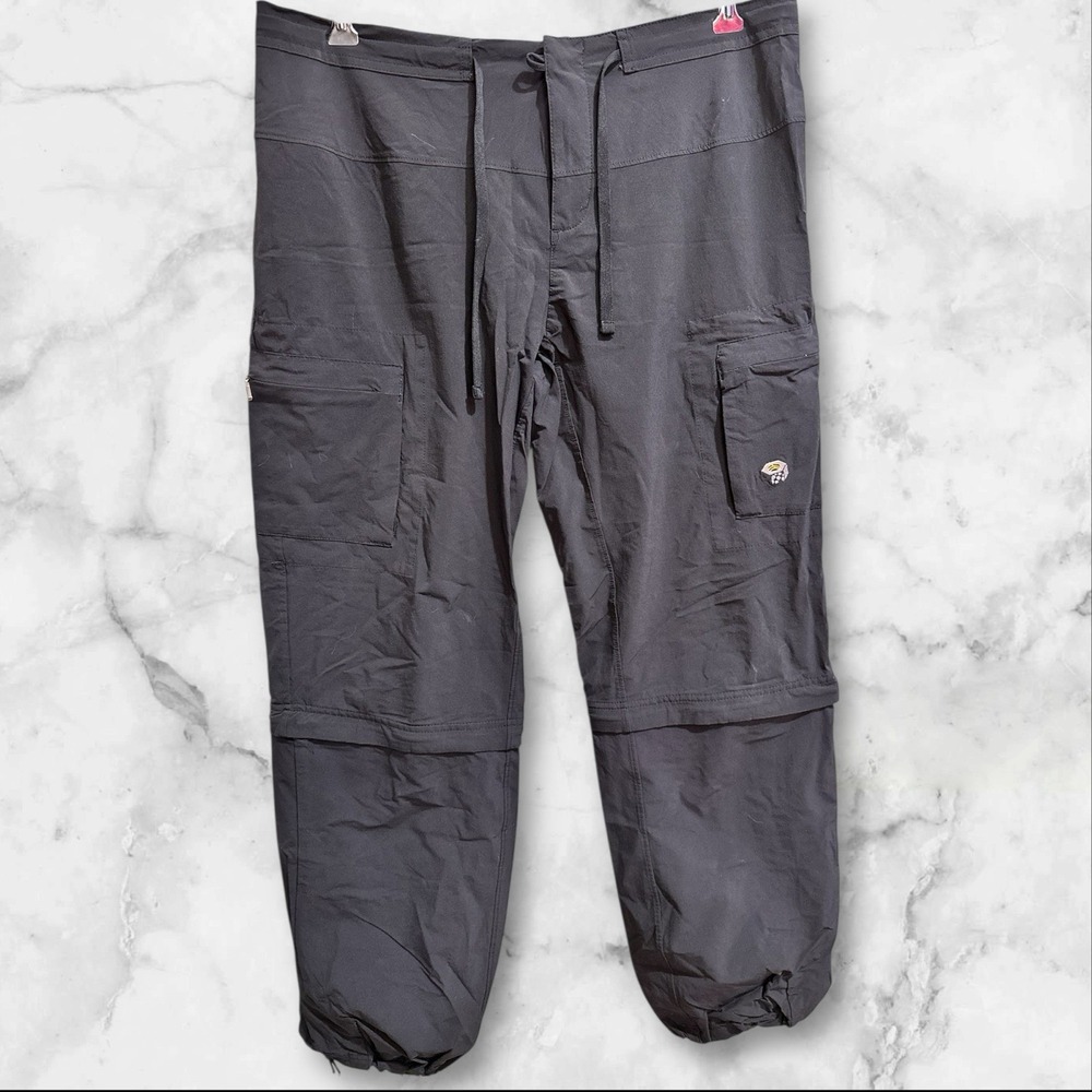 Mountain Hardwear Zip‎ Off Pants Womens 10 Black Hiking Convertible Nylon